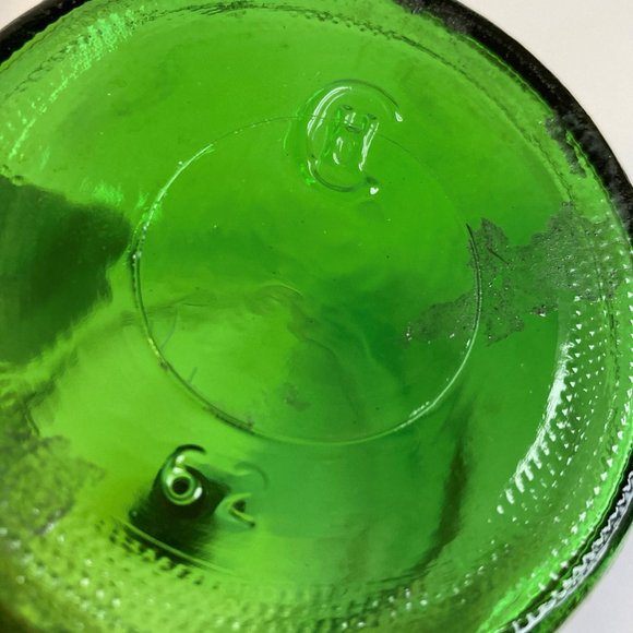 Vintage Argentina Green Glass Bottle with Cap - Picture 15 of 16